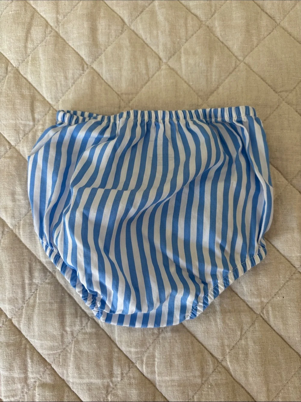Ralph Lauren Blue and White Striped Baby Bloomer NWOT